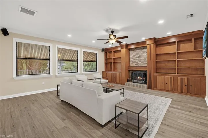 The Family Room is much larger than it looks and perfect for entertaining