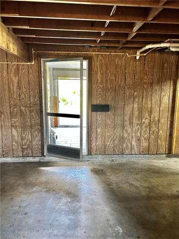 apartment entrance in garage
