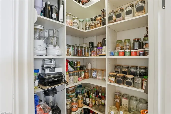 This spacious pantry is designed for the chef at heart