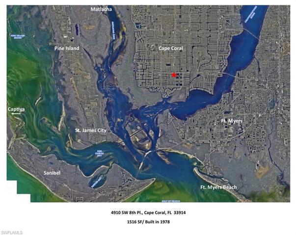 75'+/-  Direct access canal leads directly to the Caloosahatchee River- NO BRIDGES.