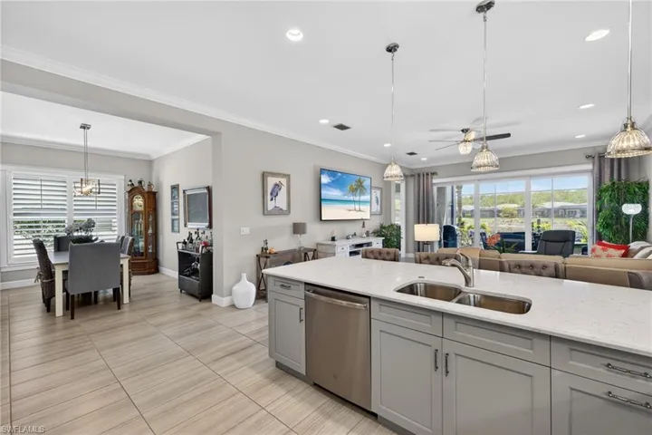 See the crown molding? It's present throughout the home!