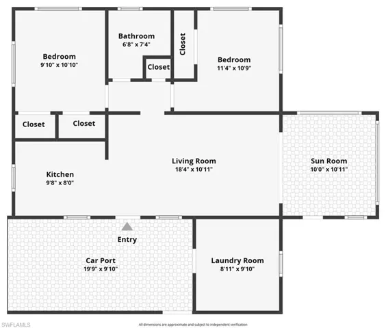 View of room layout