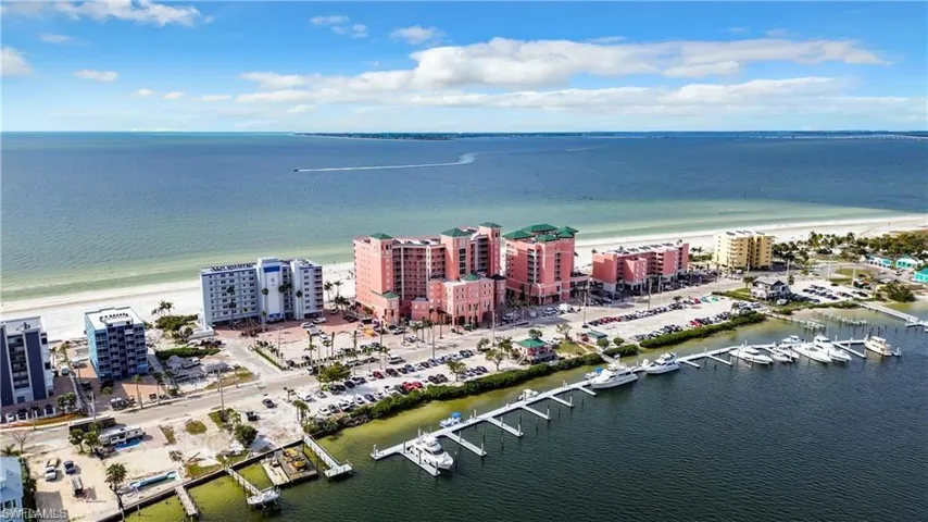 Bird's eye view of a large body of water