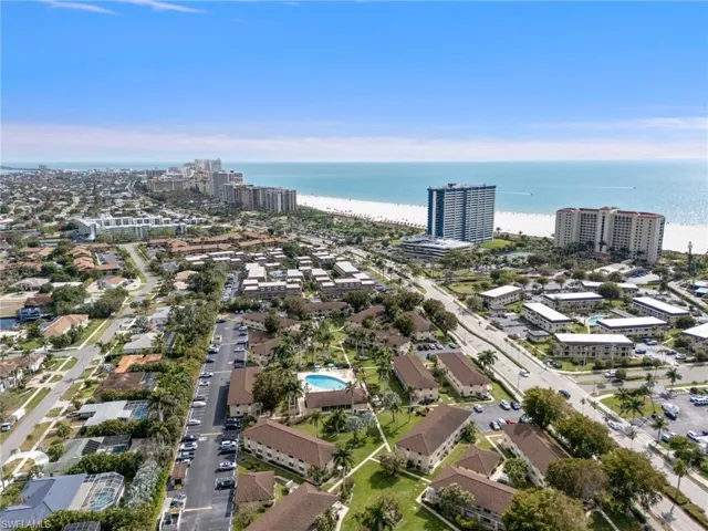 View of urban area with a large body of water