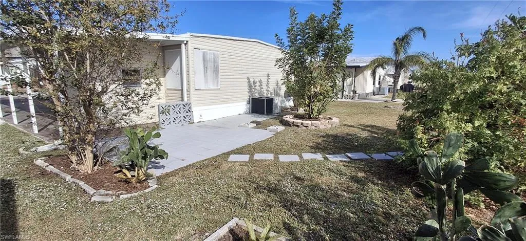 Rear Patio with Tropical Vegetation