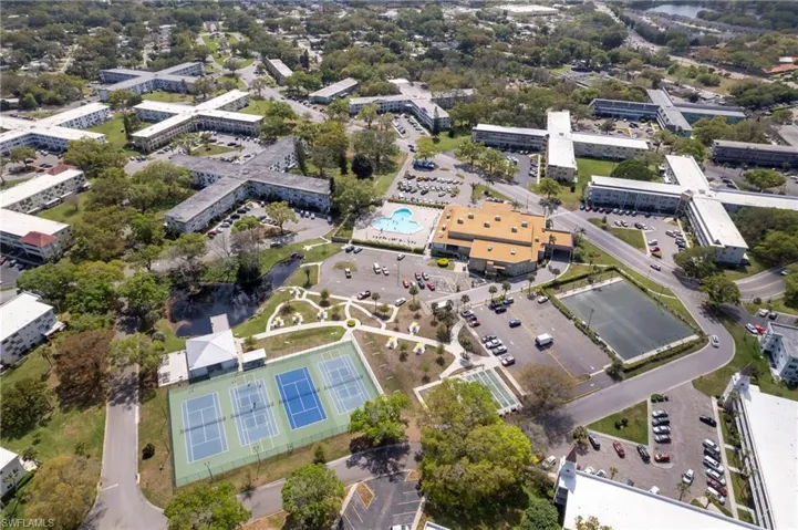 Birds eye view of property