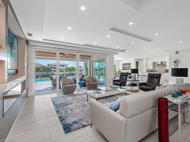 Living room with plenty of natural light