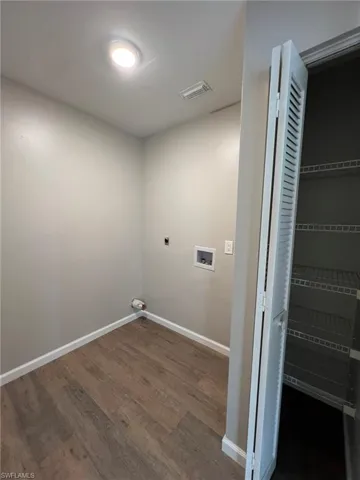 IN HOME LAUNDRY ROOM WITH STORAGE CLOSET