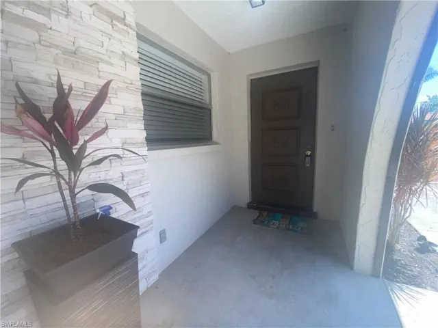 View of exterior entry