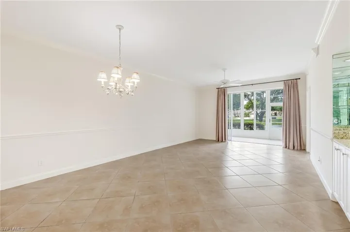 dining / living - bar area on right
