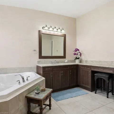 His and hers vanityPlenty of cabinet space