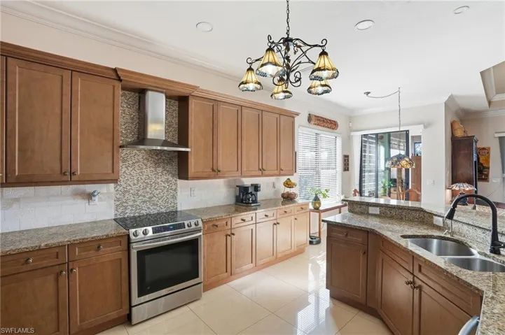 Spacious KitchenCabinets feature roll out shelving,plenty of cabinet space, open layout