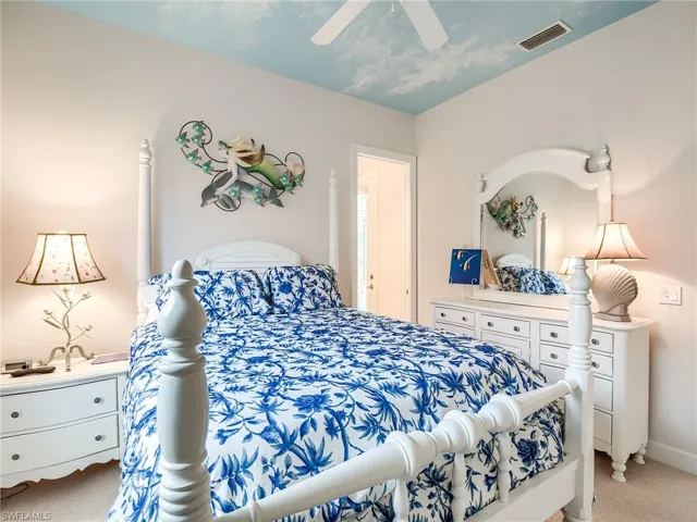 Guest bedroom #4.  Pool bath to the right