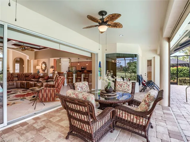 4 fully pocketing sliders open up the house to flow from inside to out