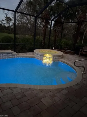 LED lighted pool
