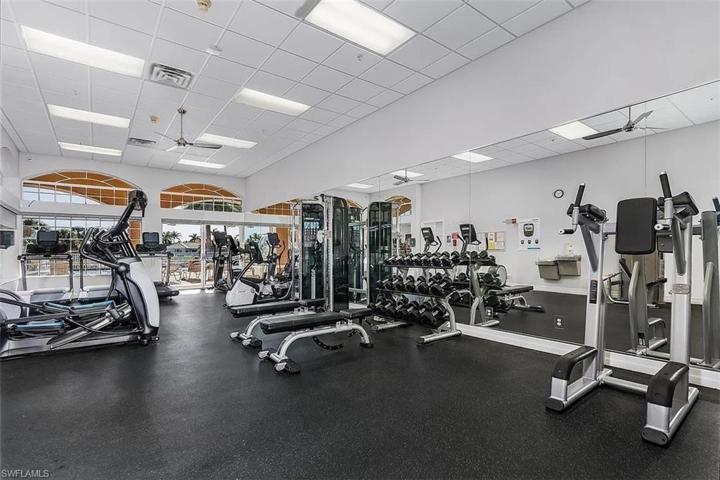 FITNESS CENTER is state-of-the-art fitness center at the Main Clubhouse is open from 5 am to 11 pm daily.  The newly renovated men’s and women’s locker rooms women contain private showering and changing facilities.BILLIARDS ROOM Our residents can enjoy social time with family or friends in the Billiards Room at the Main Clubhouse. Our two billiards tables are well-maintained and available any time the clubhouse is open. All you need to do is bring your own cue!