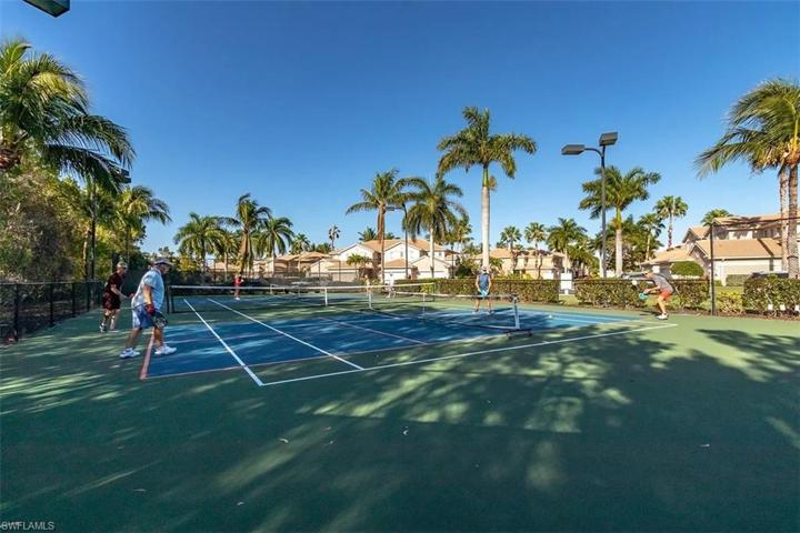 TENNIS COURTS Reflection Lakes has four clay tennis courts next to the Main Clubhouse. These courts were fully renovated in 2020 and are lighted for evening play. We have an active tennis community and residents are invited to participate in league play and fun matches. The tennis courts are available for use from 8:00 am to 9:00 pm daily on a first-come first-served basis. PICKLEBALL COURTS This popular sport has taken Reflection Lakes by storm. Our asphalt tennis courts, located in the Tradewinds sectio