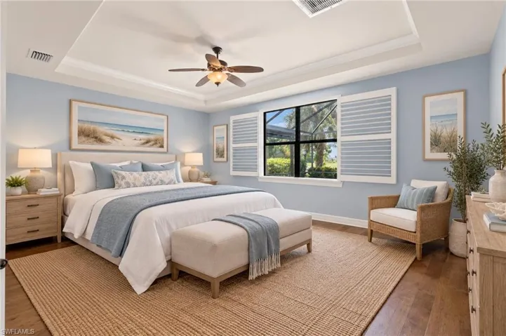 Primary Suite - virtually staged