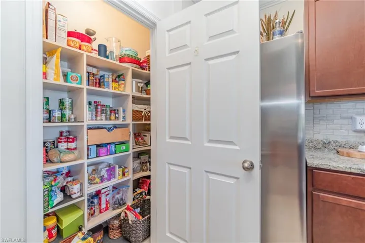 View of kitchen pantry