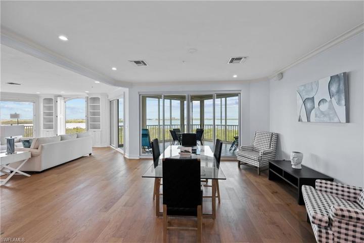 open concept dining living room