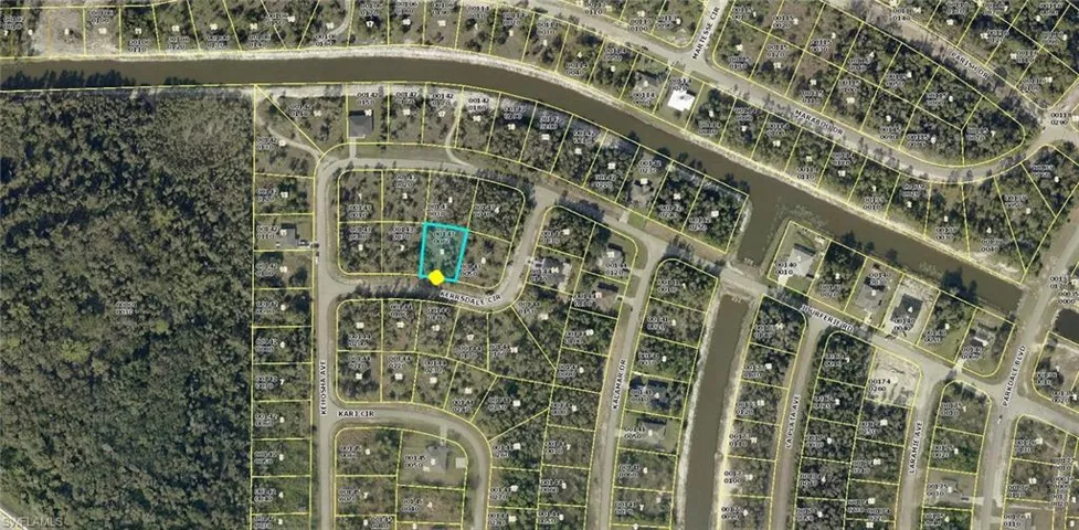 Aerial view of property's location