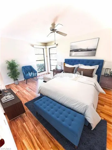 This Bedroom is virtually staged