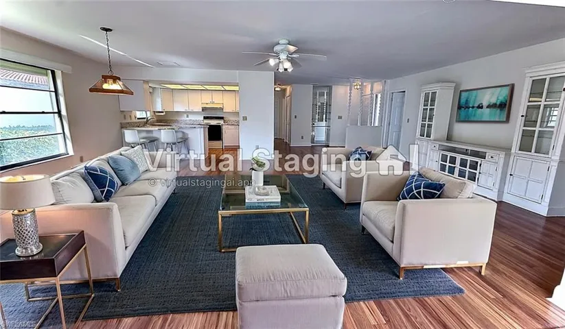 This room is virtually staged
