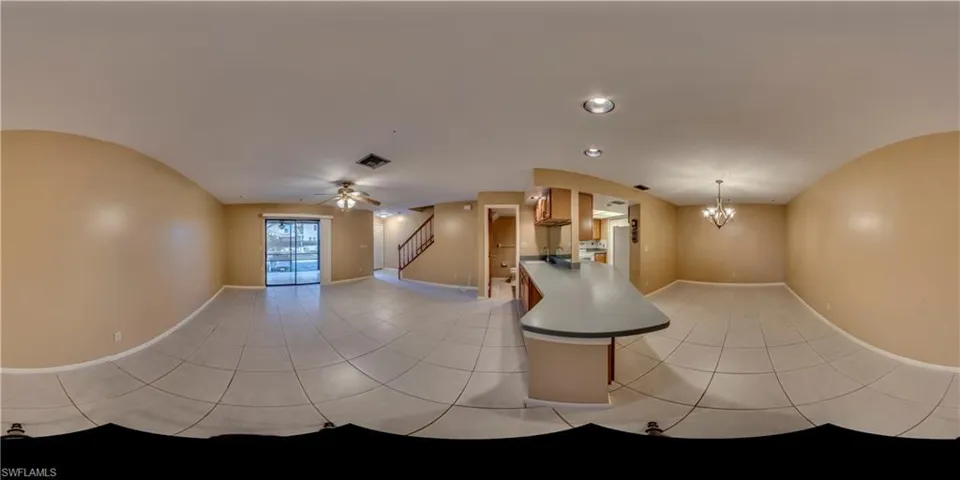 Panoramic living area