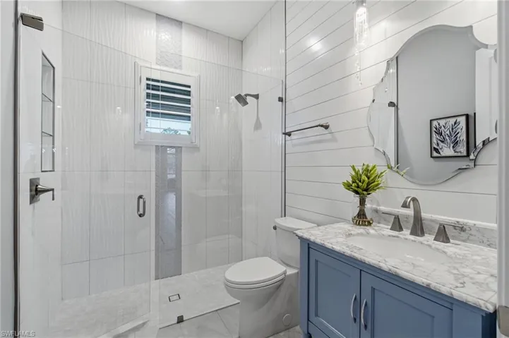 Full guest bath #3.  Custom Guest/pool bath