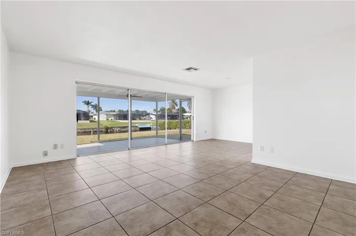 View of tiled empty room