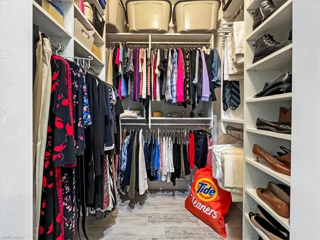 spacious custom closet