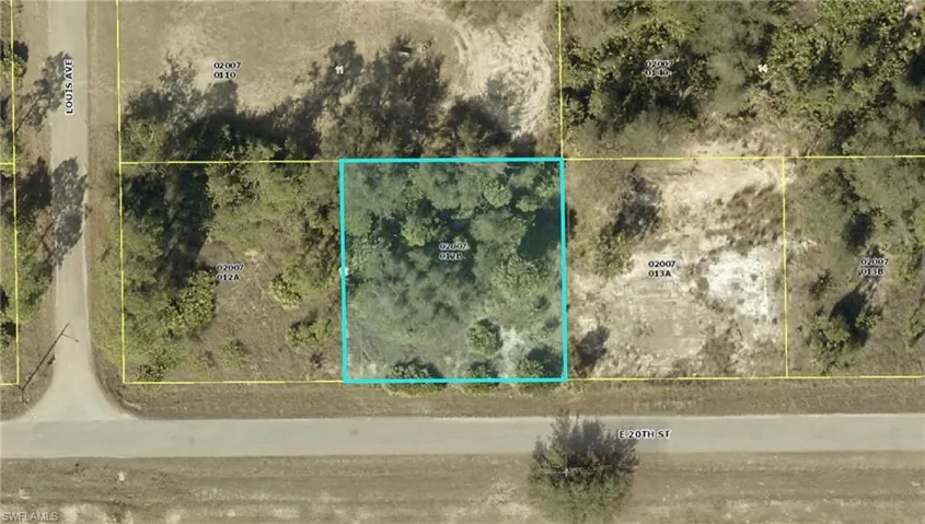 Aerial view of property's location