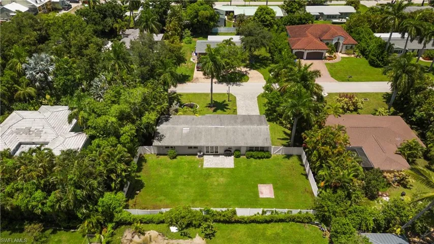 Birds eye view of property