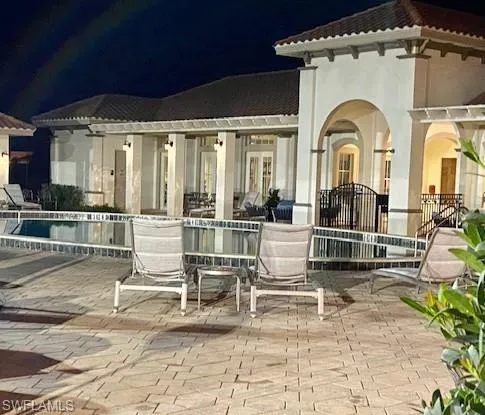 Night time at Clubhouse Pool