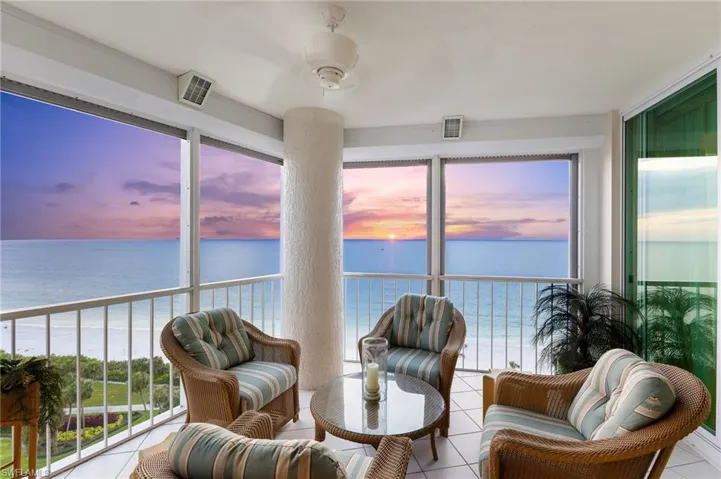 Sunset from Gulf-facing balcony