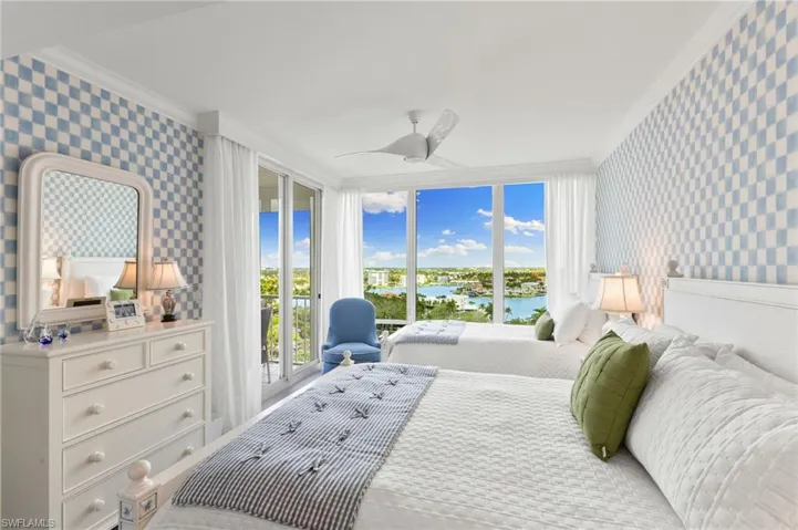 Guest bedroom w/bay views