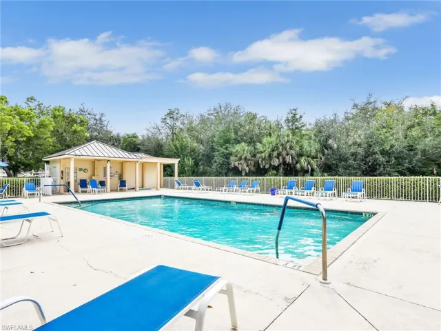 Satellite Pool Next to Building