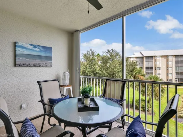 Screened-In Lanai with Tile Floor and Lake View