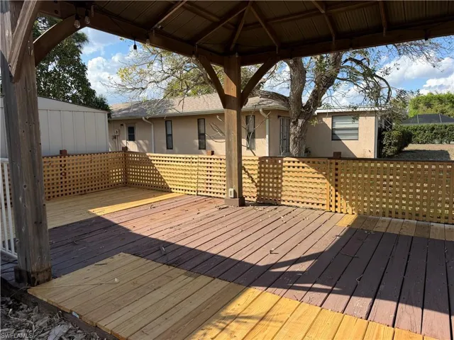 View of deck