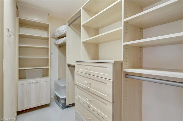 View of spacious closet