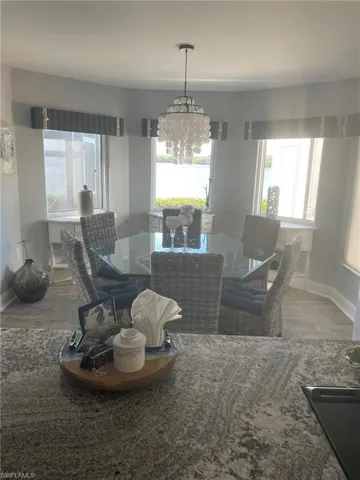 Dining space with healthy amount of natural light