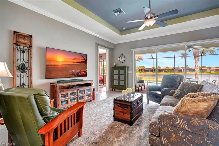 Family Room w/beautiful view of lake