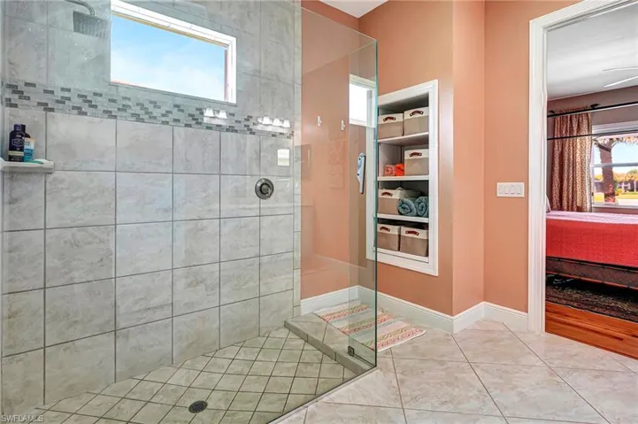 Owner's Bath, Large Walk In Shower and Custom Nook