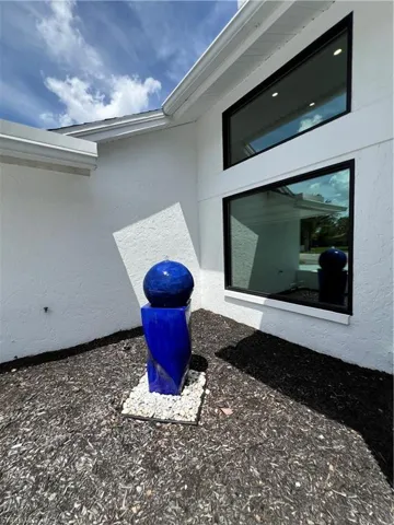 Cobalt Flowing water display offers tranquillity and eye appeal from inside and out.