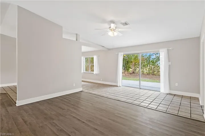 Warm natural light pours in, making the space feel open and inviting.