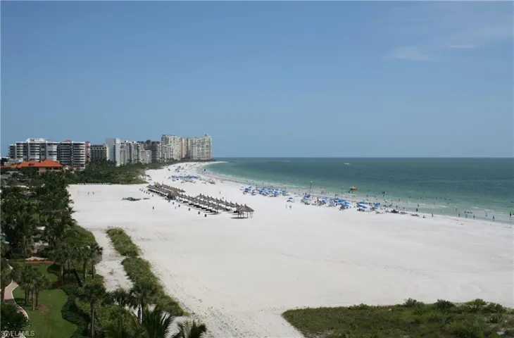 Marco Island's white sugar sand beach.