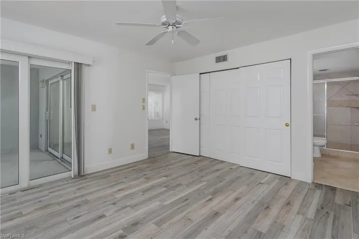 Oversized Master suite with oversized closet and lanai access