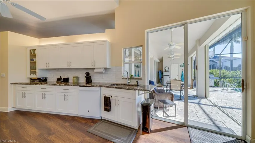 Kitchen with granite counter tops