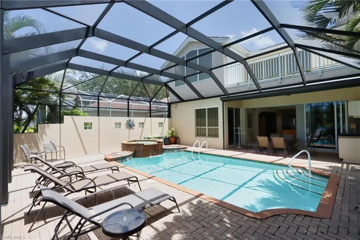 Alternate Pool/Spa & Screened Lanai Deck Area View
