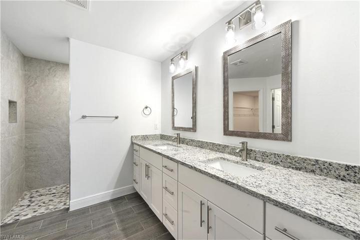 The Master Bathroom Has Granite Countertops, Brushed Nickel Fixtures, Custom Mirrors And Lights, And A Tiled Walk-In Shower!